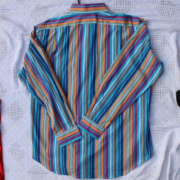 BNWT Vintage Late 80s Polo by Ralph Lauren LS Easter pastel BRIGHT - Picture 2 of 4